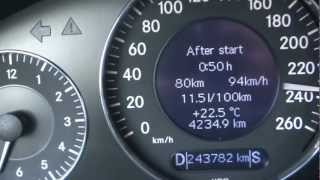 Mercedes E 270 CDI W211 top speed [upl. by Finnigan]