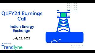 Indian Energy Exchange IEX Earnings Call for Q1FY24 [upl. by Onil]