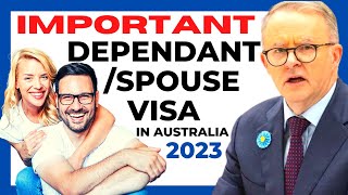 Important Updates on Australia Dependent Visa 2023 amp Australia Spouse Visa 2023 [upl. by Cadell839]