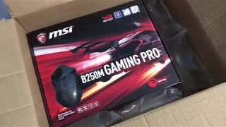 PCGamer 1  Unboxing amp review MSI B250m Gaming Pro  Arctic Silver 5 PTBR [upl. by Drawets]