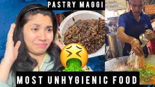 Most unhygienic and worst street food 🤮 streetfood reaction [upl. by Rodgers]