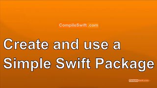 Create and Use a Swift Package [upl. by Eelynnhoj]