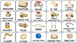 Plumbing work materials names CPVC pipe fittings  pipe analysis  Plumbing basic  Plumbing [upl. by Musihc]