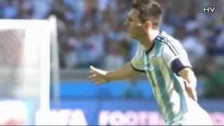 Lionel Messi  Amazing Curve Goal vs Iran  WORLD CUP 2014 [upl. by Maximilien690]