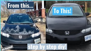 How to paint a car at home step by step diy [upl. by Bussy]