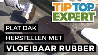 Plat Dak Herstellen met Vloeibaar Rubber [upl. by Yecnay]