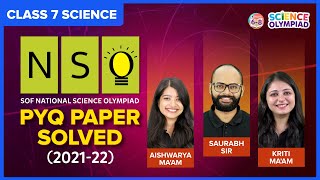 Class 7 NSO Sample Paper  SOF National Science Olympiad Previous Year Question Paper Solved 202122 [upl. by Anialad]