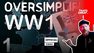 GERMAN Reacts to Oversimplified WW1 Part 1 [upl. by Zetnauq]