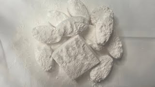 White soft gritty reformed gym chalk  Baby powder  ASMR [upl. by Oni]