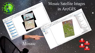 How to mosaic landsat 8 images in ArcGIS  image mosaicking  landsat image mosaicking [upl. by Yenaj]