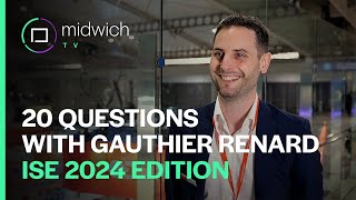 20 Questions with Gauthier Renard  Barco  ISE 2024 [upl. by Etnom]