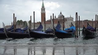 Maltempo a Venezia allagata Piazza San Marco [upl. by Annauqal520]