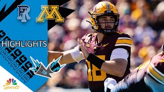 Minnesota vs Rhode Island  COLLEGE FOOTBALL HIGHLIGHTS  972024  Big Ten on NBC Sports [upl. by Misti35]