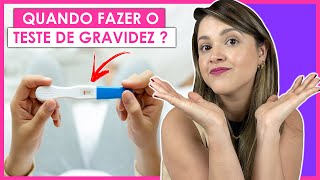 QUANTO TEMPO DE ATRASO MENSTRUAL PARA FAZER O TESTE DE GRAVIDEZ [upl. by Regdor]