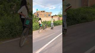 skating girl shorts youtubeshorts publicreaction virelshorts new shorts DipBacherdn3ne [upl. by Philan216]