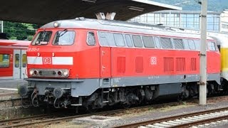 Baureihe 218  BR 218 in Heidelberg Stuttgart Ulm  Wissembourg Elsass [upl. by Munn77]