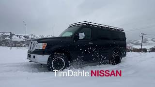 THE NISSAN NV3500 4WD VAN IN ACTION WITH FOUR WHEEL DRIVE CONVERSION [upl. by Eirrem]