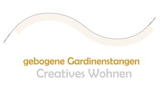 Gebogene Gardinenstangen Vorhangstange Gardinenschiene gebogen Erker Segmentbogen Rundbogen [upl. by Ahsinert]