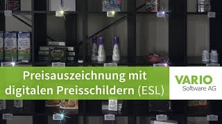 Elektronische Preisauszeichnung – Digitale Preisschilder ESL  optionaler Anbindung an die Wawi [upl. by Kihtrak]