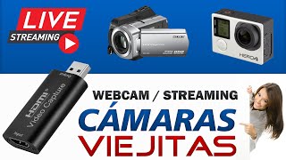 🔴 Webcam y Video Streaming con cámaras viejitas 👉 Capturadora de video USB 💥 Súper fácil [upl. by Aivatahs]