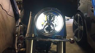 7” Daymaker LED headlight installed on VStar [upl. by Nairim506]