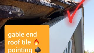 Roof verge pointing 🔥💚 gable end [upl. by Paule]