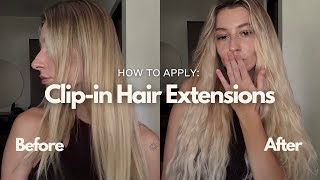 How to Apply Atelier ClipIn Hair Extensions A StepbyStep Tutorial [upl. by Kippy]