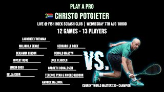 Christo Potgieter  FHSC  Watch the Action Live  Wednesday 7th August  18h00 [upl. by Caines706]