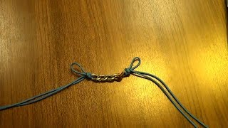 How to Make a String Curb Chain Using the Fiador Knot [upl. by Susi]