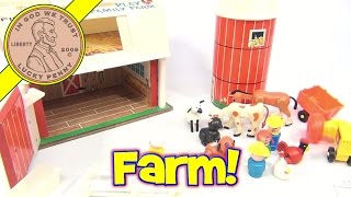 FisherPrice Vintage Play Family Farm Playset 915 From 1968 [upl. by Beeck]