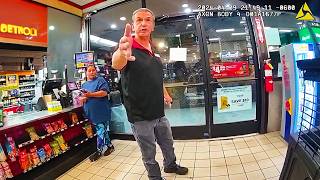 Gas Station Owner OutSmarts Dumbest Teen Robber [upl. by Ahsrats]