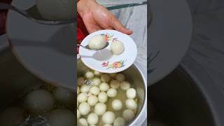 Rosogolla recipe in Bangla  food recipe cooking rosogolla villfood goodfood organicfood [upl. by Ajnat]