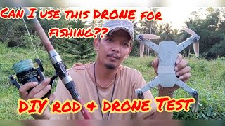 Testing the K80 Pro Max Budget Drones Weight Capacity with DIY Rod Attachment [upl. by Nerb239]