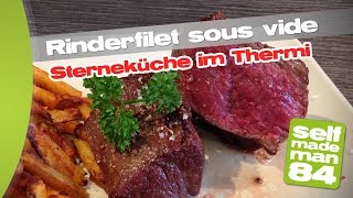 Thermomix® TM5  Rinderfilet sous vide  Sterneküche mit dem Thermi  selfmademan84 [upl. by Ahsilrae]