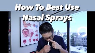 How to most effectively use a nose spray technique suggestions [upl. by Assilrac]