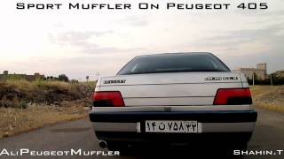 Peugeot 405 Exhaust sound With APM 40 Muffler [upl. by Dillon]