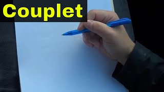 How To Write A Couplet PoemEasy Tutorial [upl. by Jaquenetta]