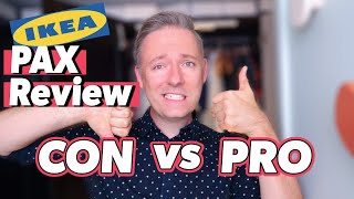 BRUTALLY Honest IKEA PAX Wardrobe Review  PROS amp CONS  Should You Buy For Your Walk In Closet [upl. by Hsima248]