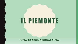 Regioni d’Italia il Piemonte [upl. by Nere]