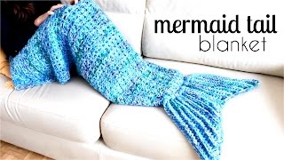 How to crochet a MERMAID TAIL BLANKET ♥ CROCHET LOVERS [upl. by Niret]