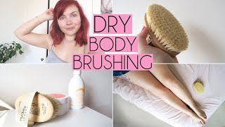 HOW TO DRY BODY BRUSH FOR AMAZING SKIN  REALISTIC BEFORE amp AFTER [upl. by Nyliret390]