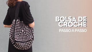 BOLSA SQUARE CROCHÊ FÁCIL  PASSO A PASSO [upl. by Hultin]