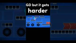 Geometry Dash but it gets harder and harder [upl. by Airdna]