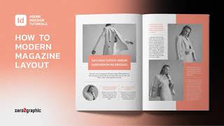 How to Create Modern Magazine Layout in Adobe Indesign CC  Graphic Design Tutorial [upl. by Jehoash171]