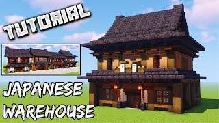 How To Build A Japanese Warehouse  Minecraft Tutorial [upl. by Baxy]