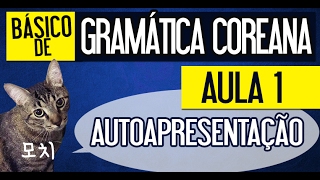 Básico de Gramática Coreana Aula 1  Autoapresentação  Prof Aileen do Coreano Online [upl. by Sugden304]