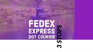 FedEx Express DOT Courier Driver 3 Deliveries [upl. by Chuipek]