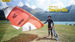 I Kitesurfed with a 24YearOld TwoLine Kite [upl. by Haraz]