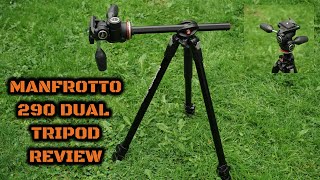 Manfrotto 290 Dual Tripod with 804 3Way Head Review [upl. by Ppik]