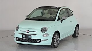 FIAT 500 C 12 Lounge KM0 2016 VERDE LATTEMENTA [upl. by Assiram]